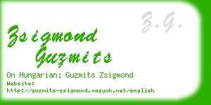 zsigmond guzmits business card
